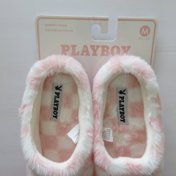 Playboy House-shoes Memory Foam Indoor/Outdoor Slippers size M 6.5 - 7.5 - Picture 3 of 7